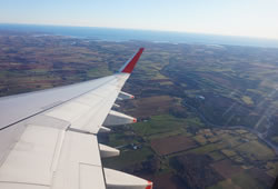 エアカナダルージュ機影